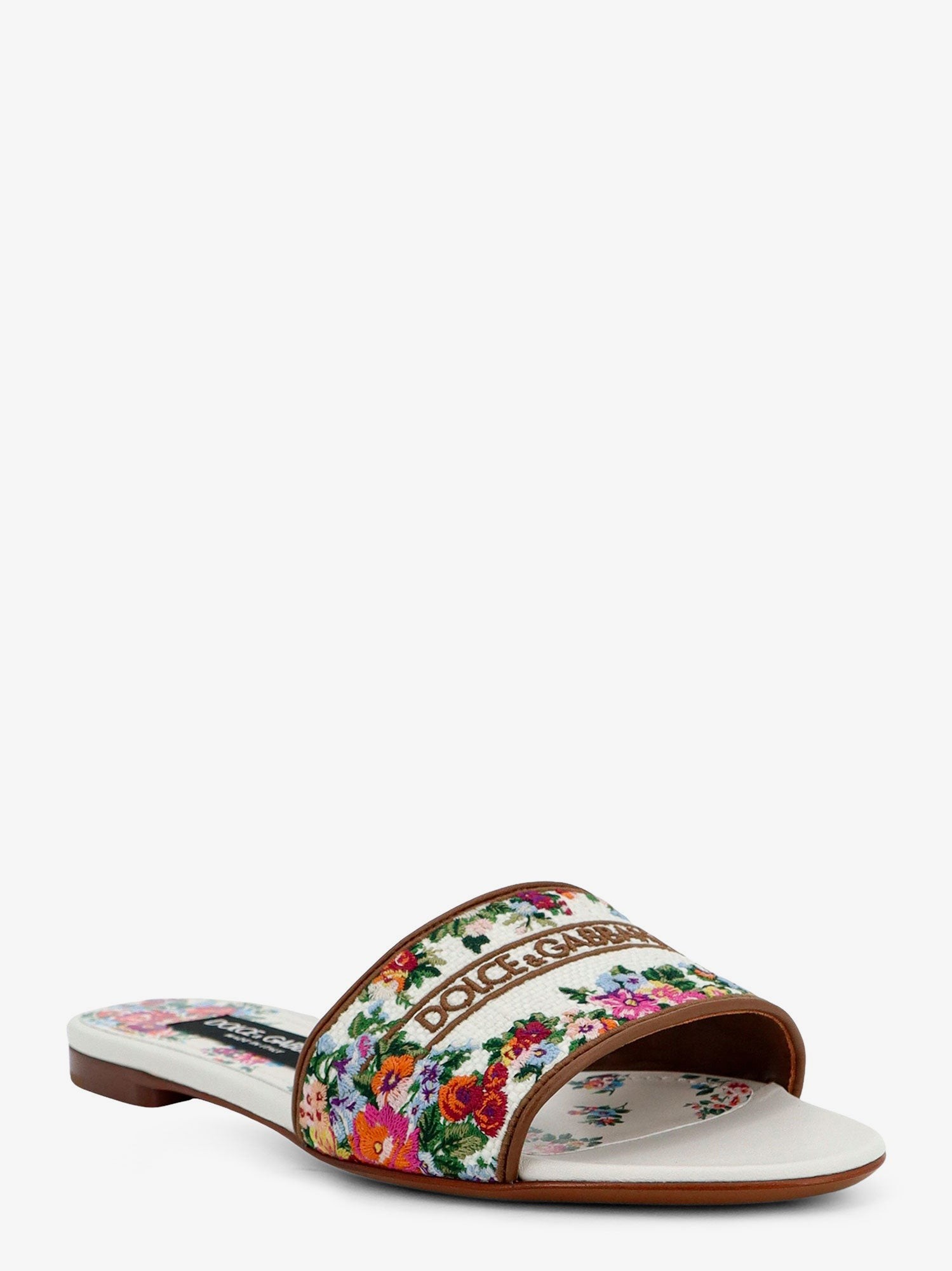 Canvas sandals with all-over embroidery - Image 2