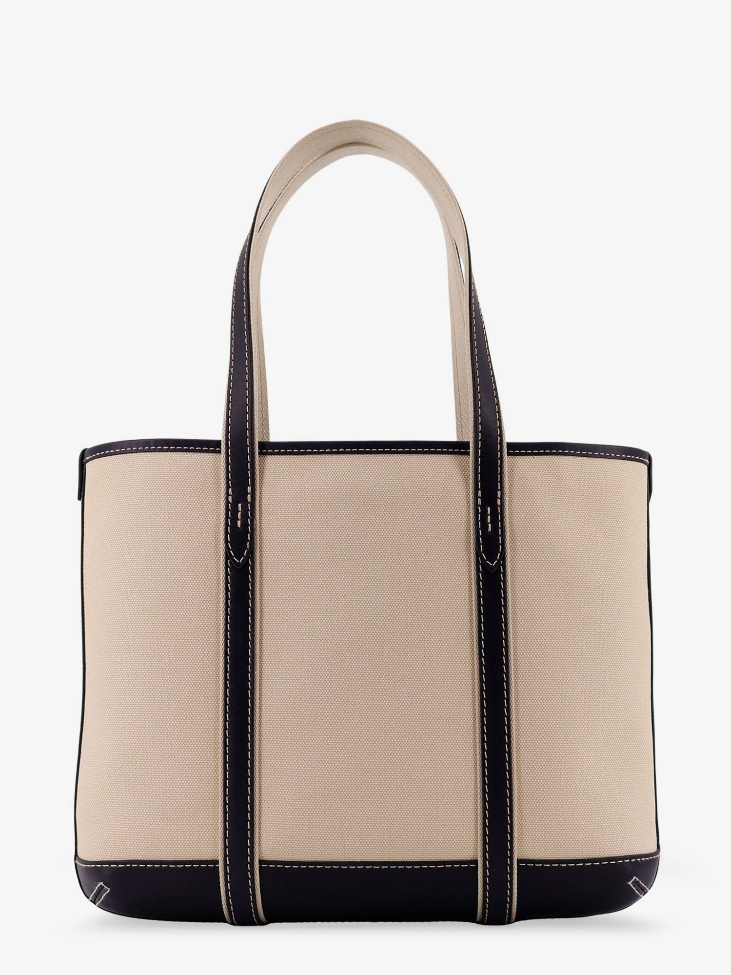 Canvas shoulder bag with embroidered logo on the front - Image 3