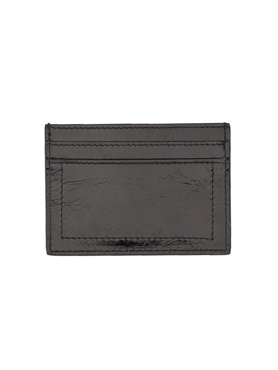Moschino - CARD HOLDER WITH GOLD PLAQUE - Image 2