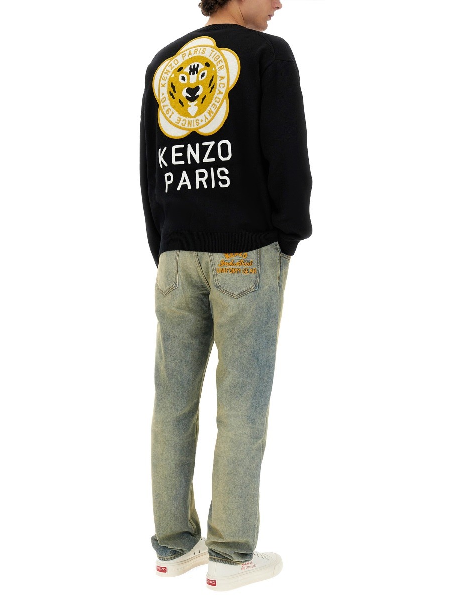 Kenzo - CARDIGAN WITH EMBROIDERED TIGER ACADEMY - Image 2