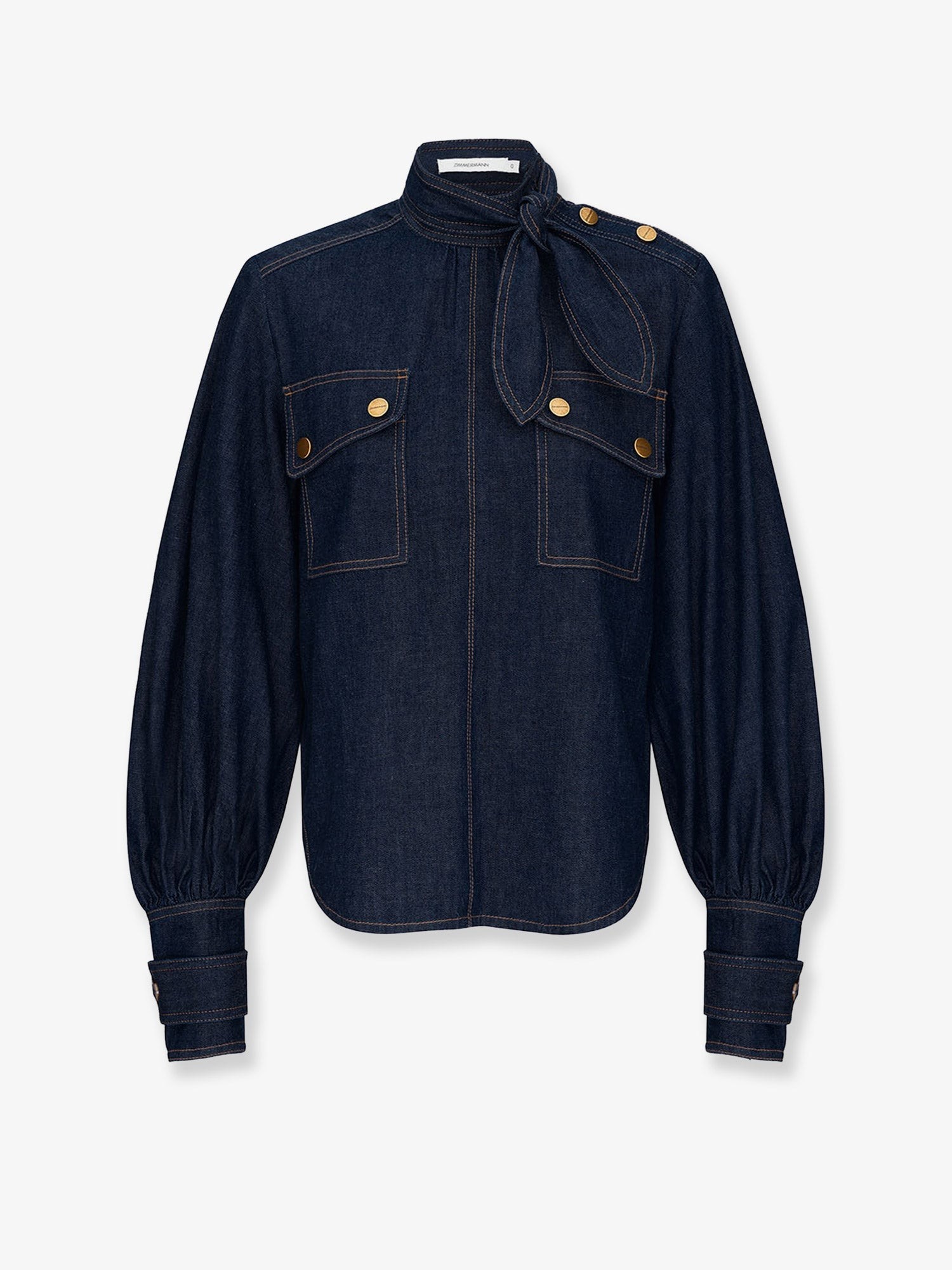 Cargo denim shirt