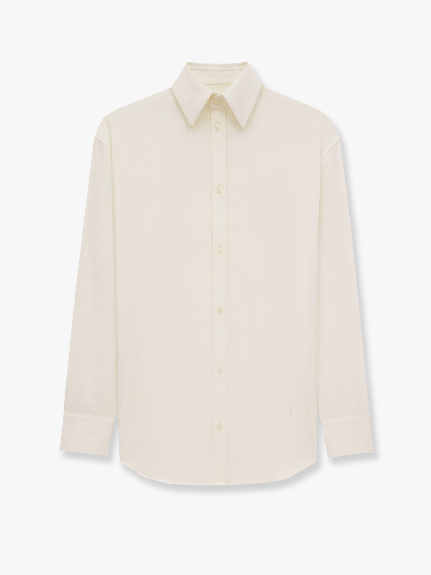 Certified cotton shirt with Monogram embroidery