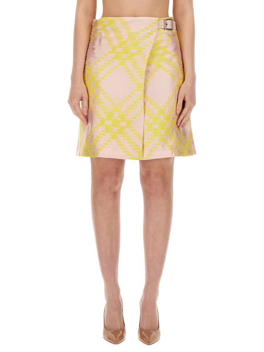 Burberry CHECK PATTERN SKIRT