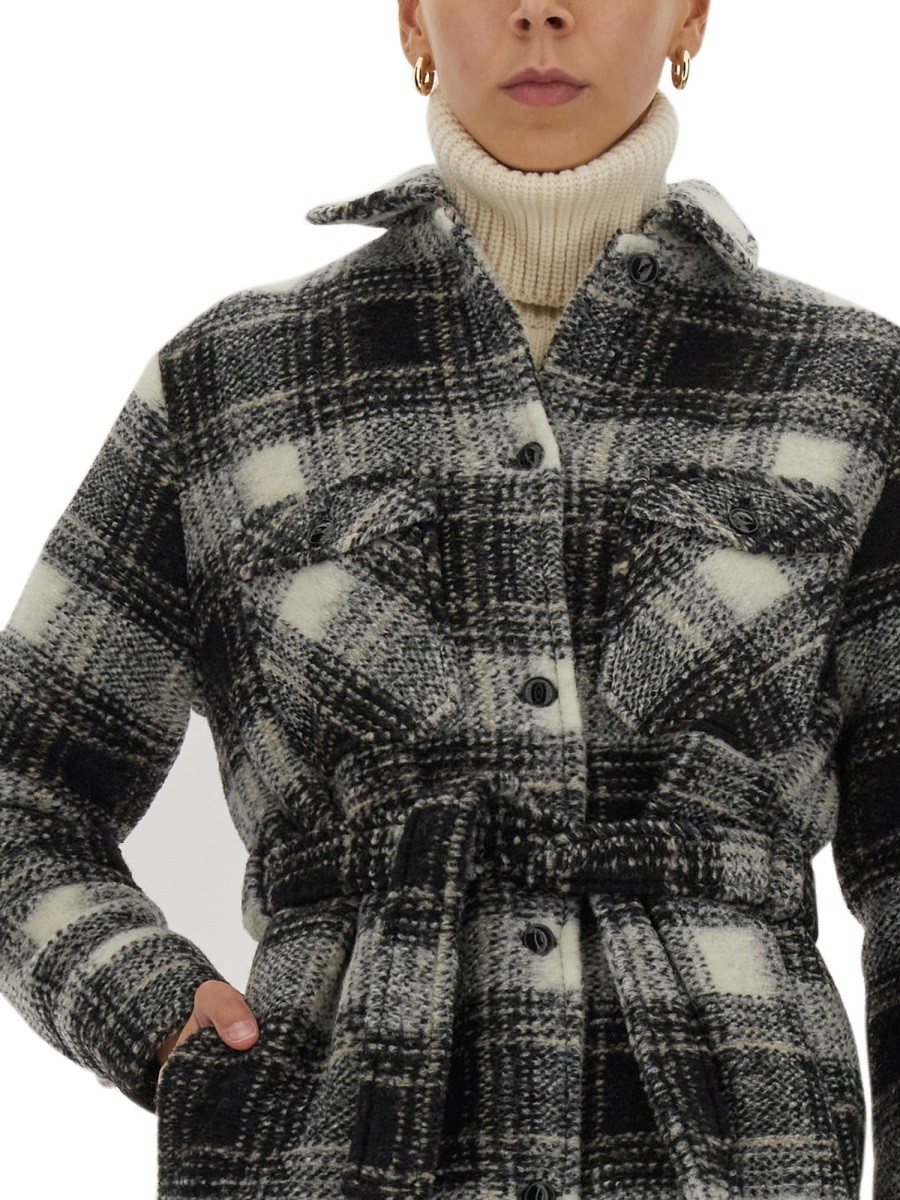 Woolrich - CHECK PRINT COAT - Image 4