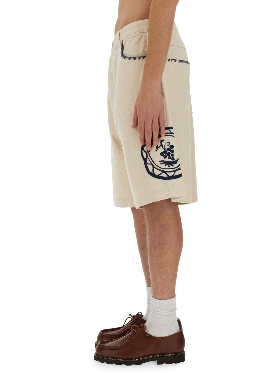 Drole De Monsieur - COTTON BERMUDA SHORTS - Image 4