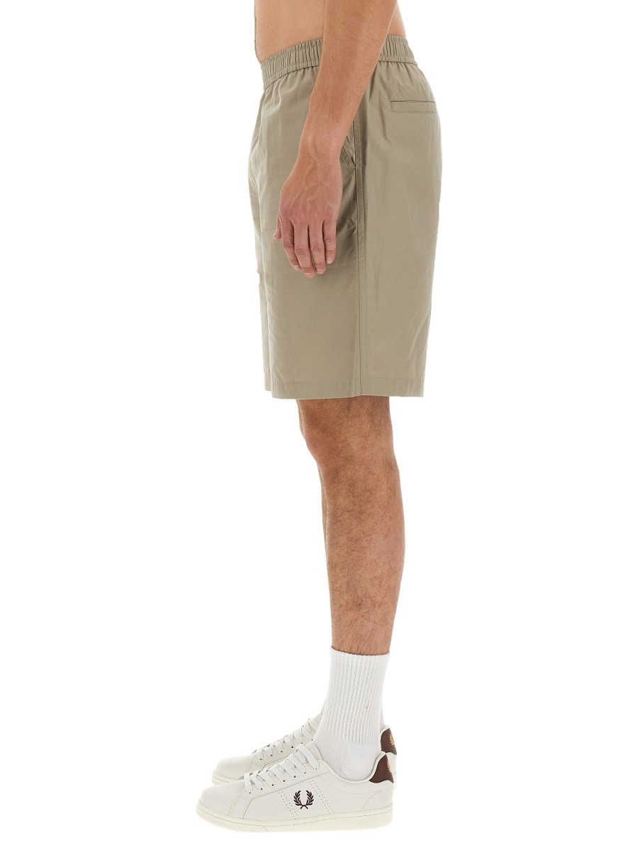 FRED PERRY - COTTON BERMUDA SHORTS - Image 4