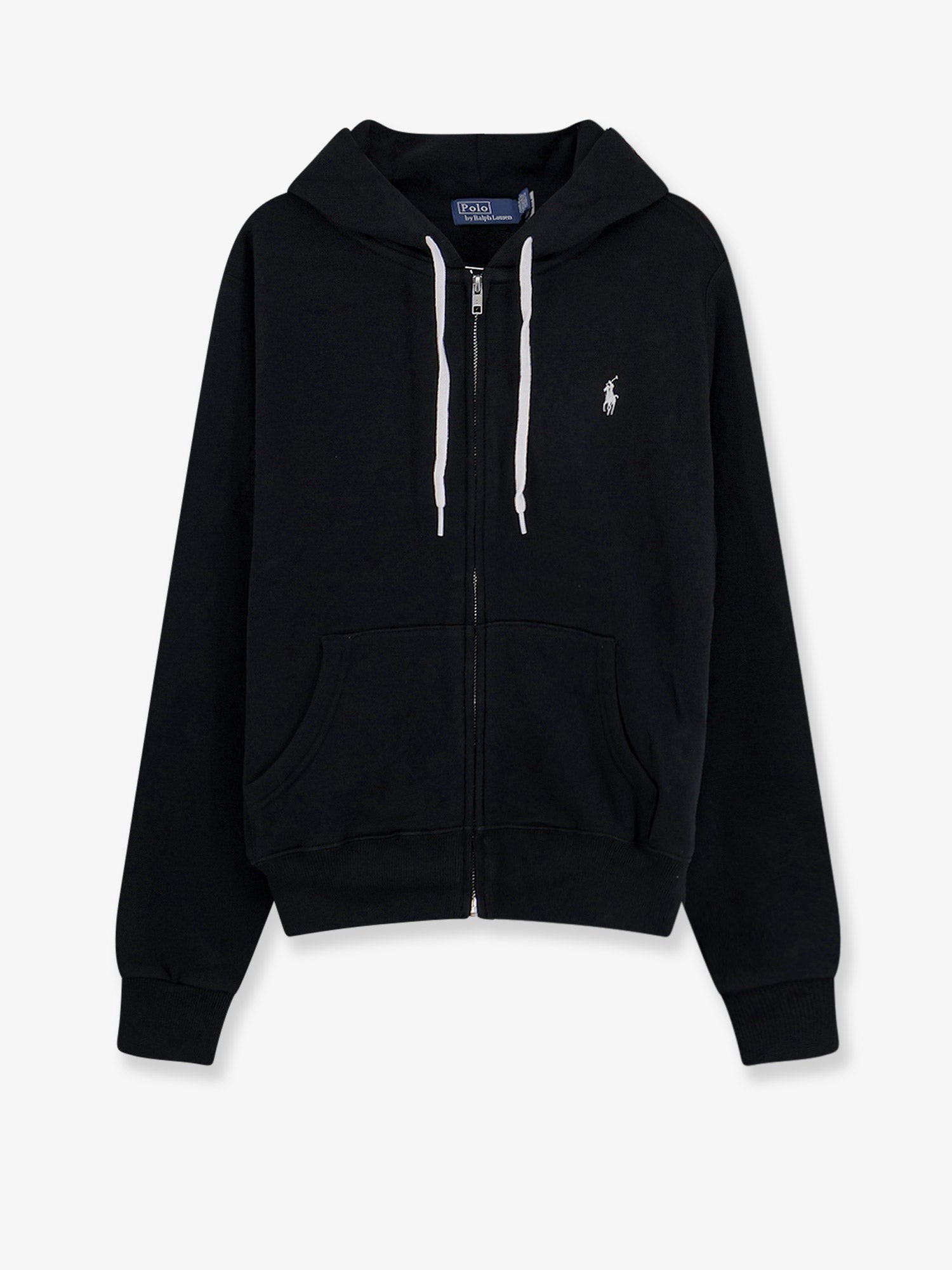 Cotton blend sweatshirt with embroidered logo on the front