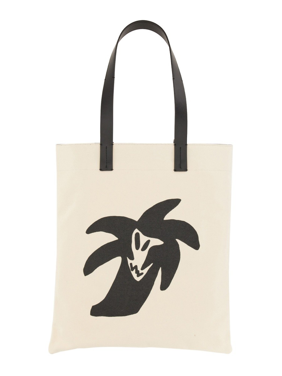 Palm Angels - COTTON CANVAS SHOPPING BAG - Image 2