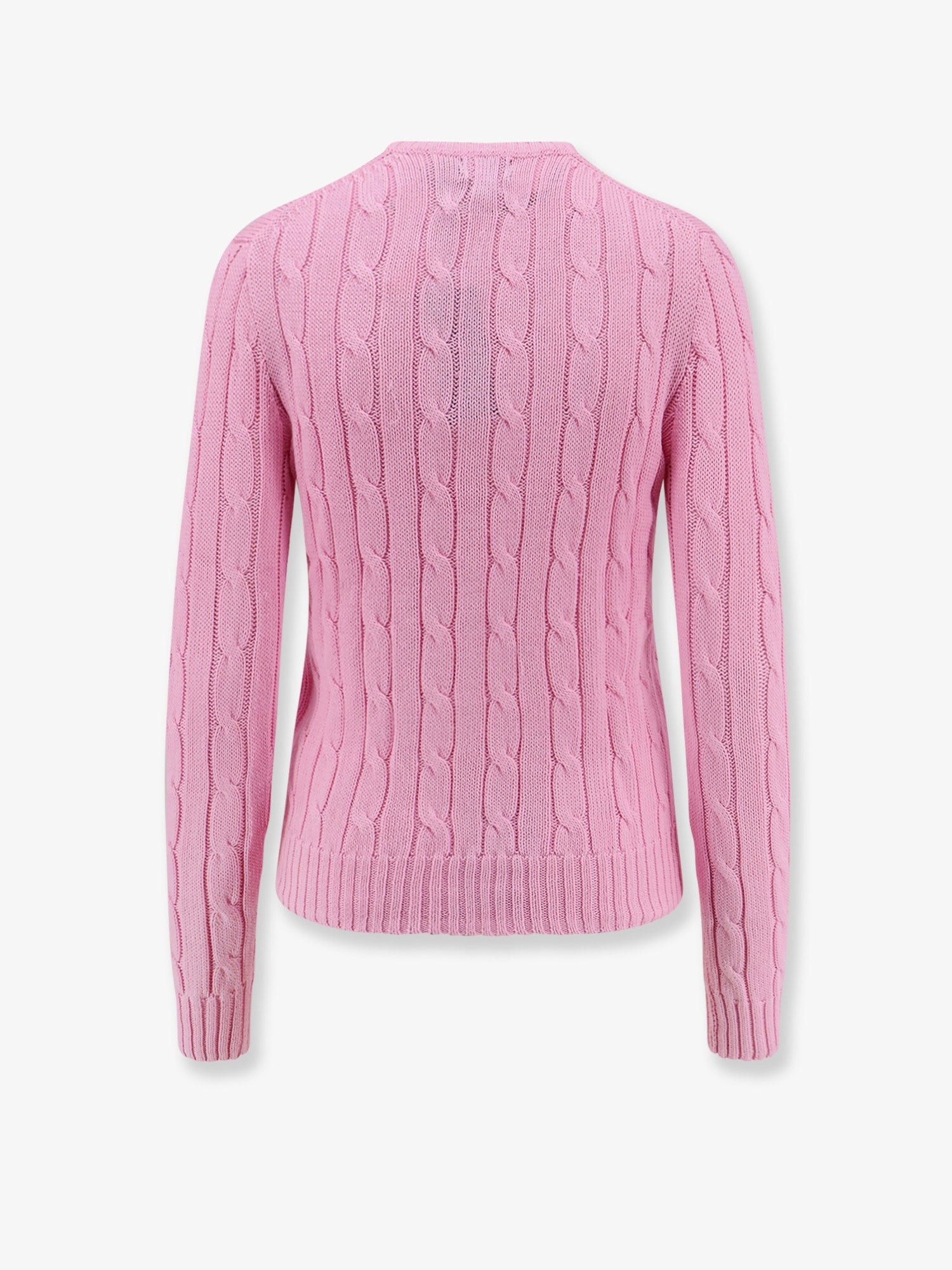 Cotton sweater with embroidered logo on the front - Image 2