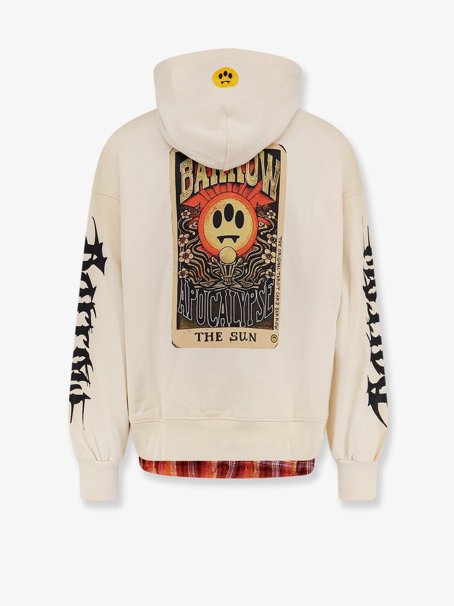Cotton sweatshirt with logo print on the front - Image 2