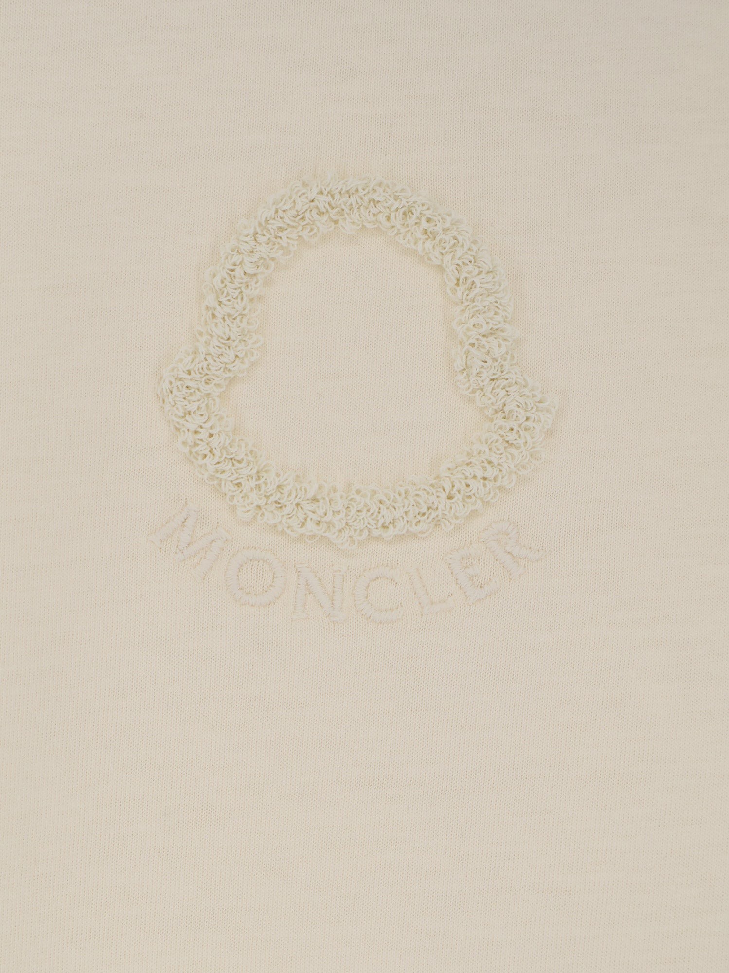 Cotton T-shirt with flocked logo on the front - Image 3