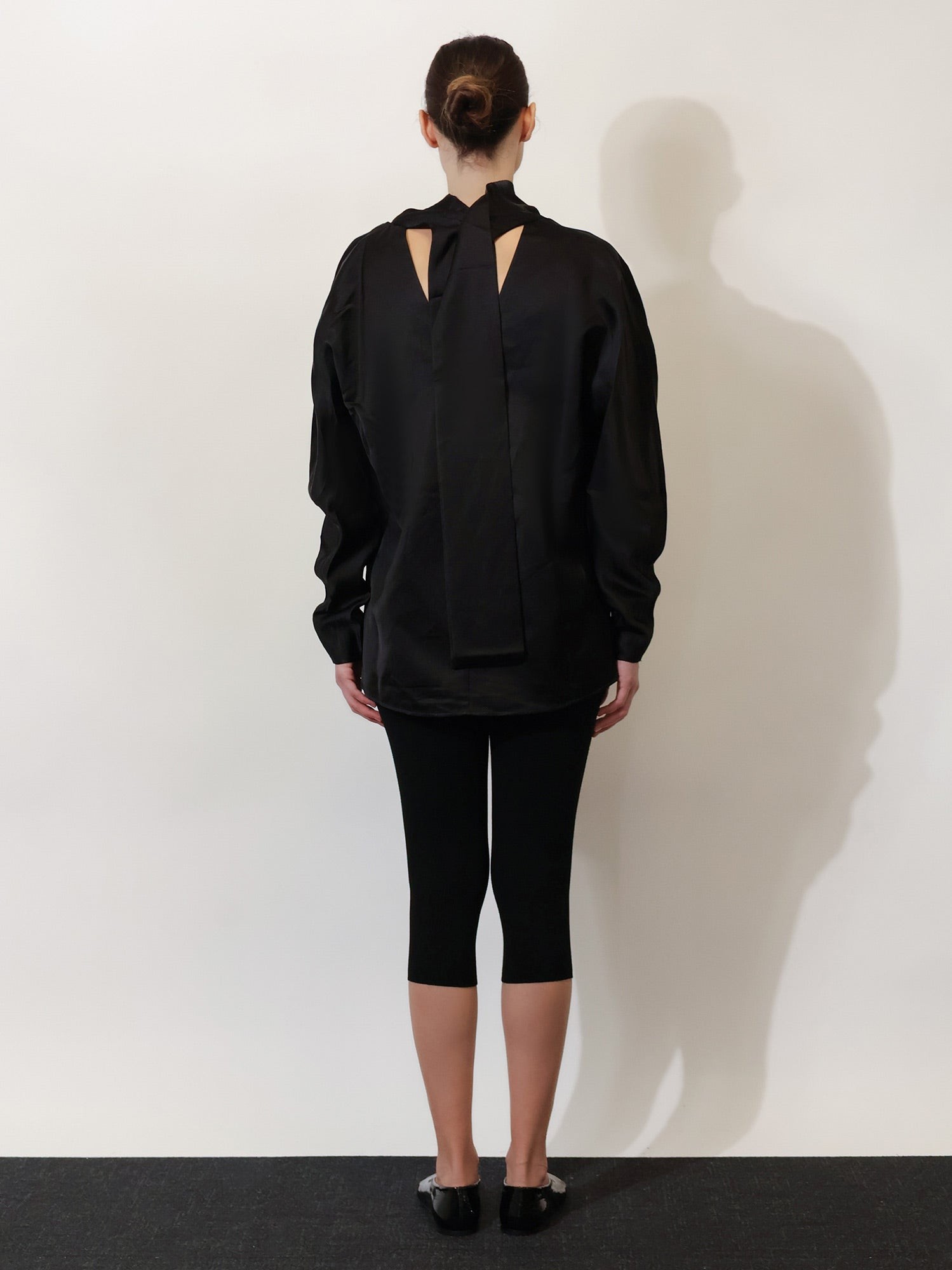 Cowl Neck viscose and linen shirt - Image 3