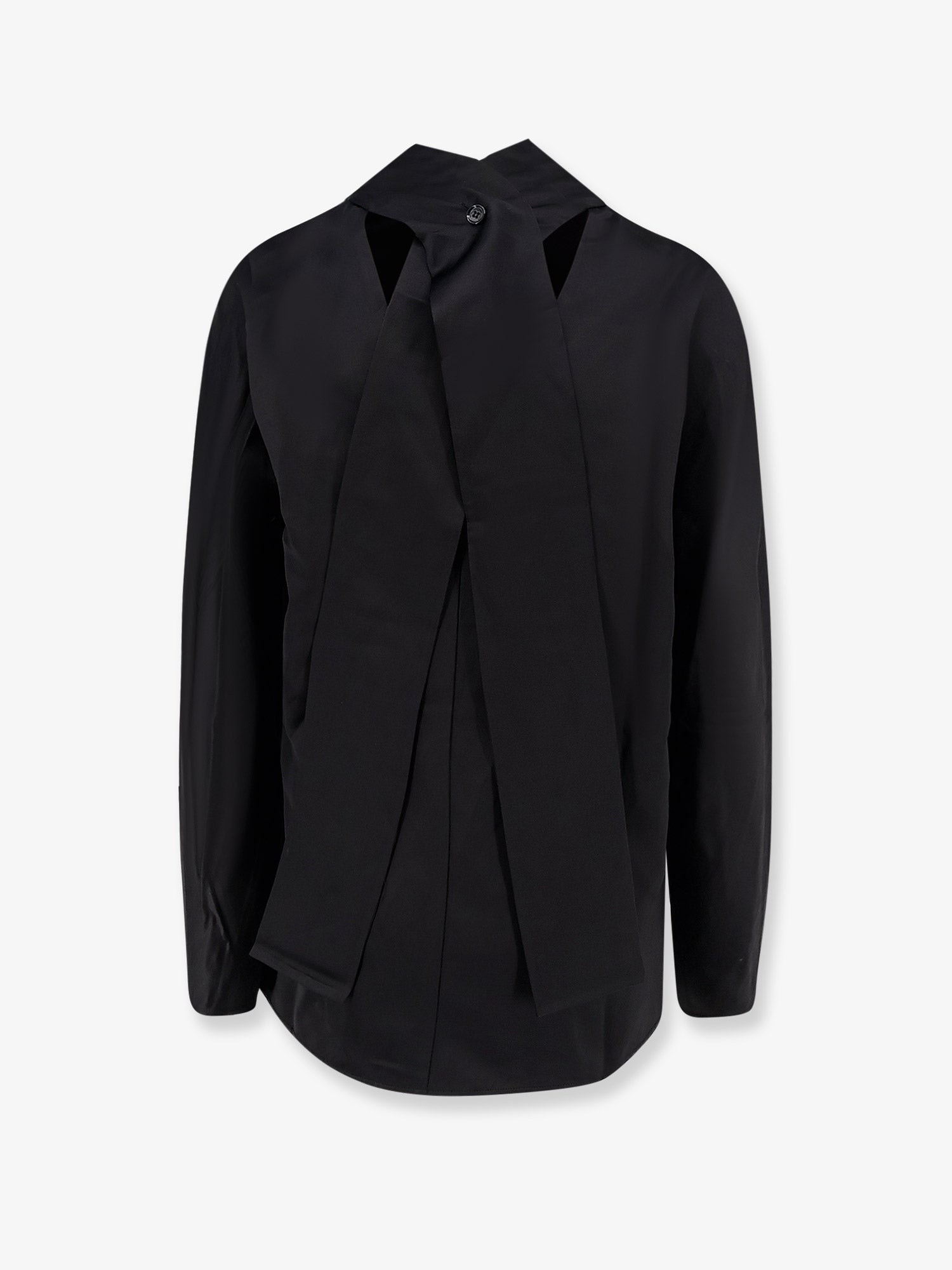 Cowl Neck viscose and linen shirt - Image 4