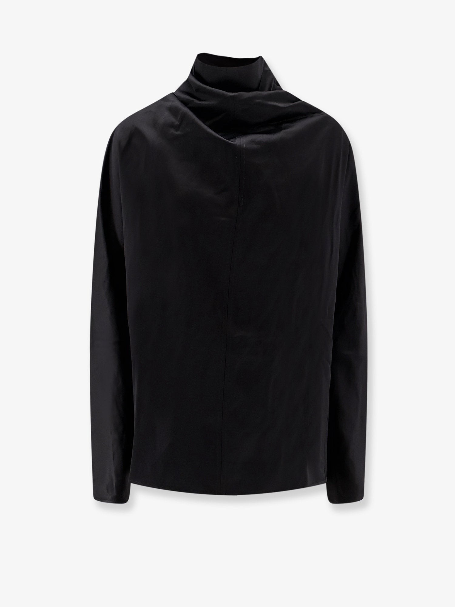 Cowl Neck viscose and linen shirt