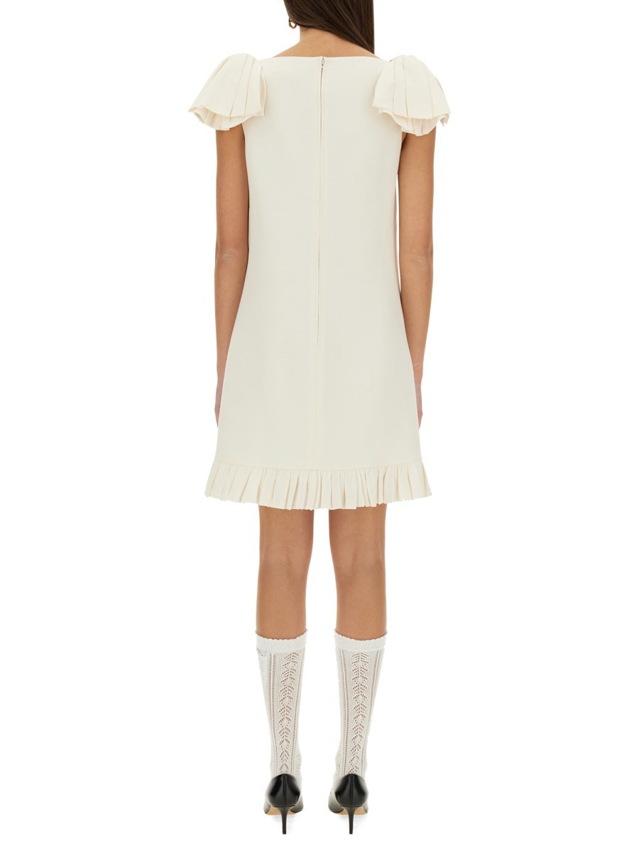 CREPE COUTURE SHORT DRESS - Image 3