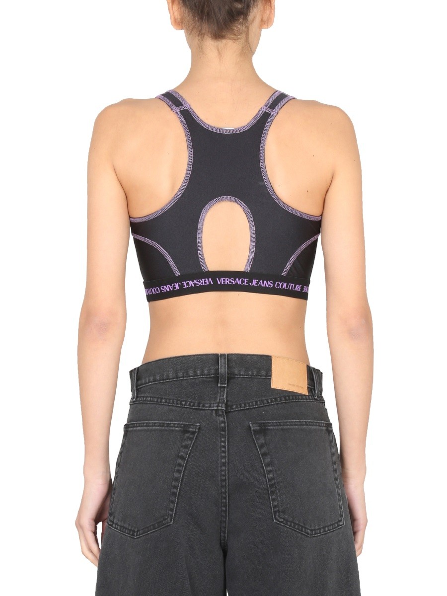 Versace Jeans Couture - CROP TOP WITH LOGO BAND - Image 3
