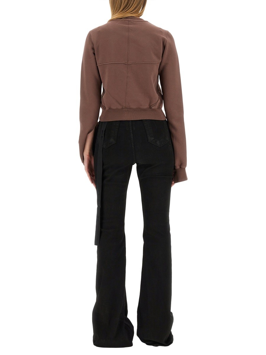 RICK OWENS DRKSHDW - CROPPED SWEATSHIRT - Image 3
