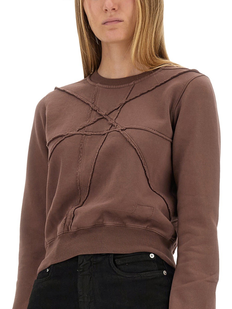 RICK OWENS DRKSHDW - CROPPED SWEATSHIRT - Image 4