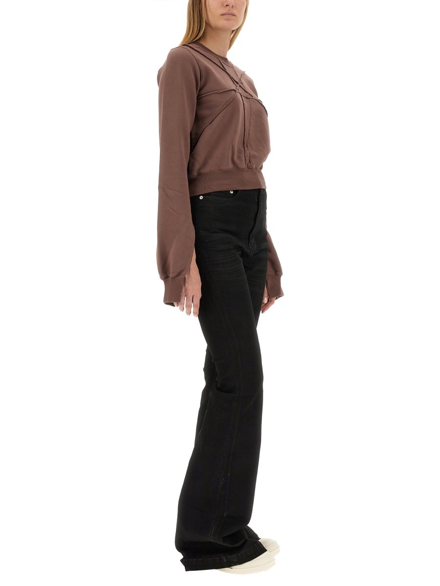 RICK OWENS DRKSHDW - CROPPED SWEATSHIRT - Image 2