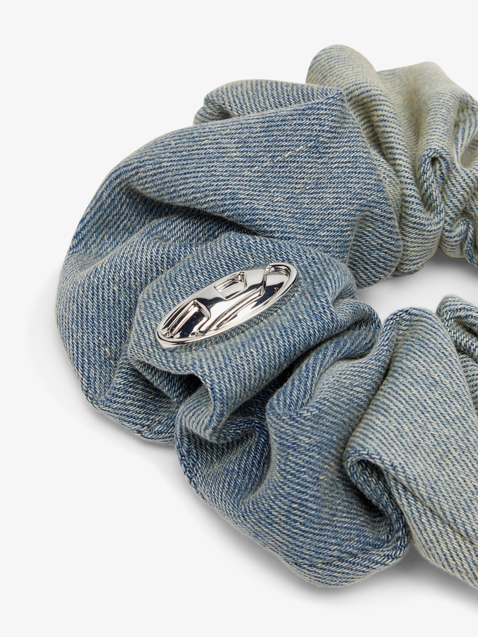 Denim Bangle Scrunchie Hair Tie - Image 2