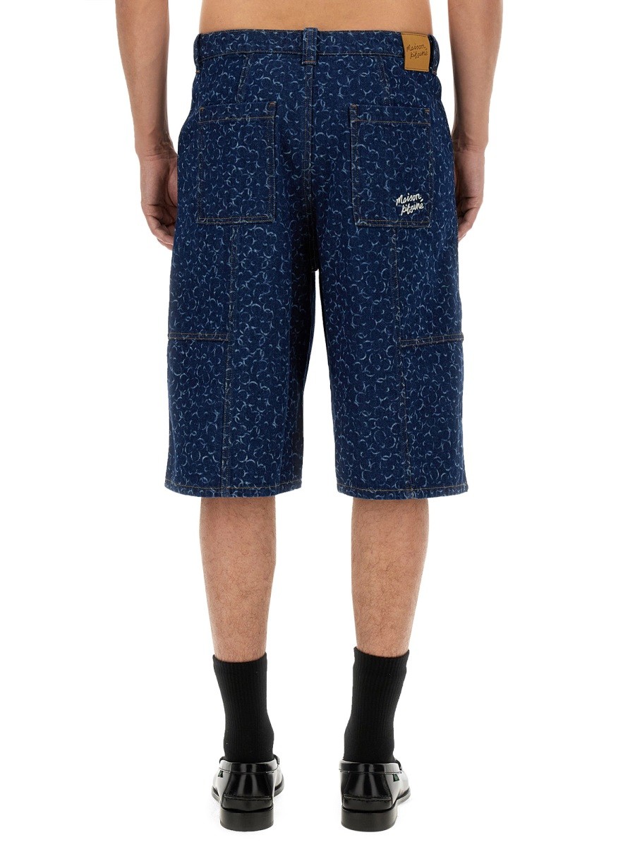 Maison Kitsune - DENIM BERMUDA SHORTS - Image 3