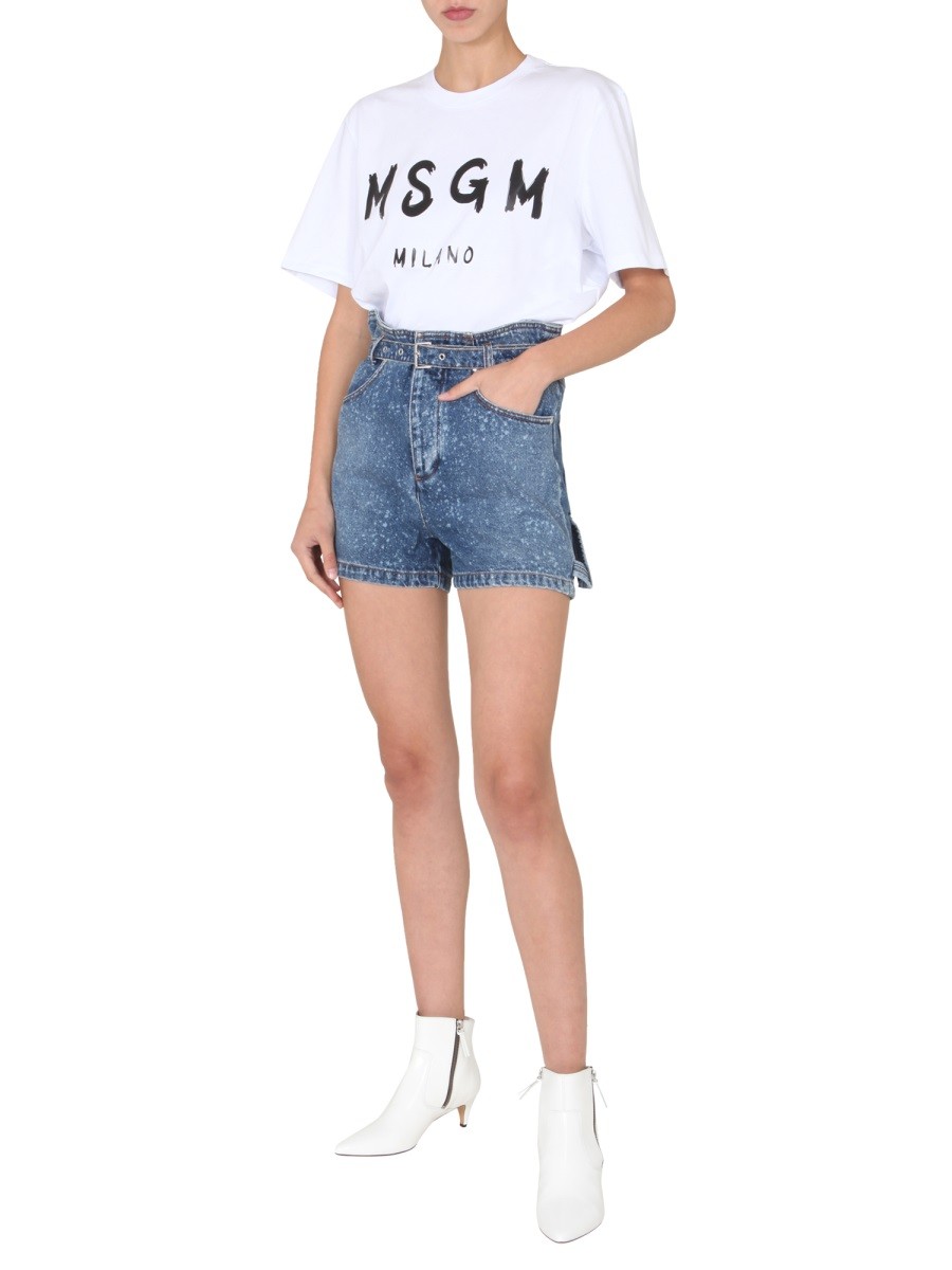 msgm - DENIM SHORTS - Image 2