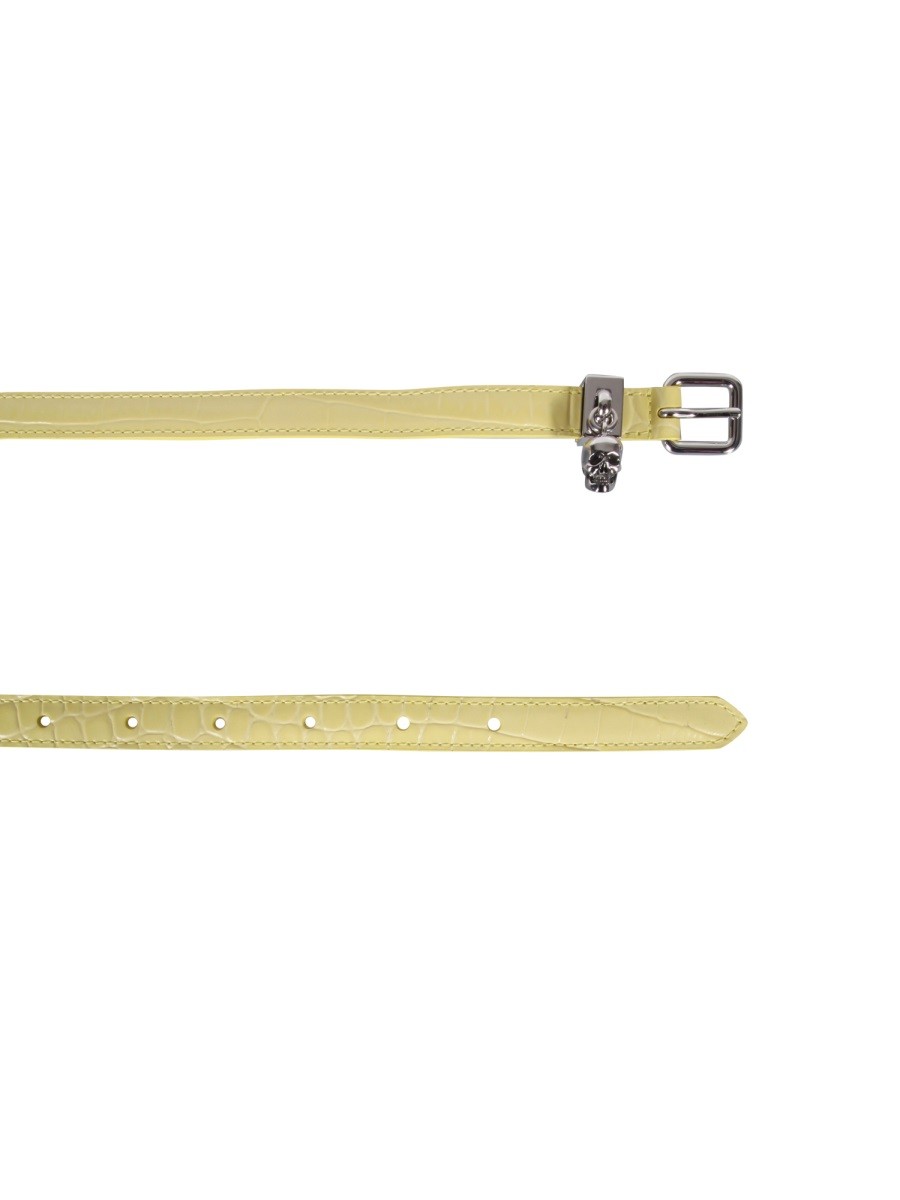 Alexander Mcqueen - DOUBLE BELT WITH SKULL AND PAVÈ - Image 2