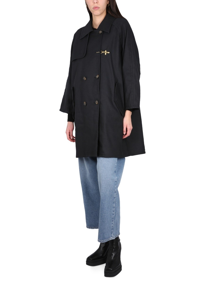 FAY - DOUBLE-BREASTED TRENCH COAT - Image 2