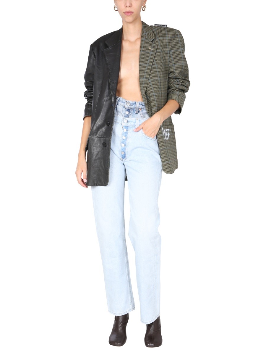 1/OFF DOUBLE WAISTED JEANS - Image 2