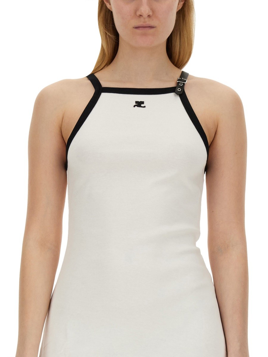 COURREGES - DRESS WITH LOGO - Image 4