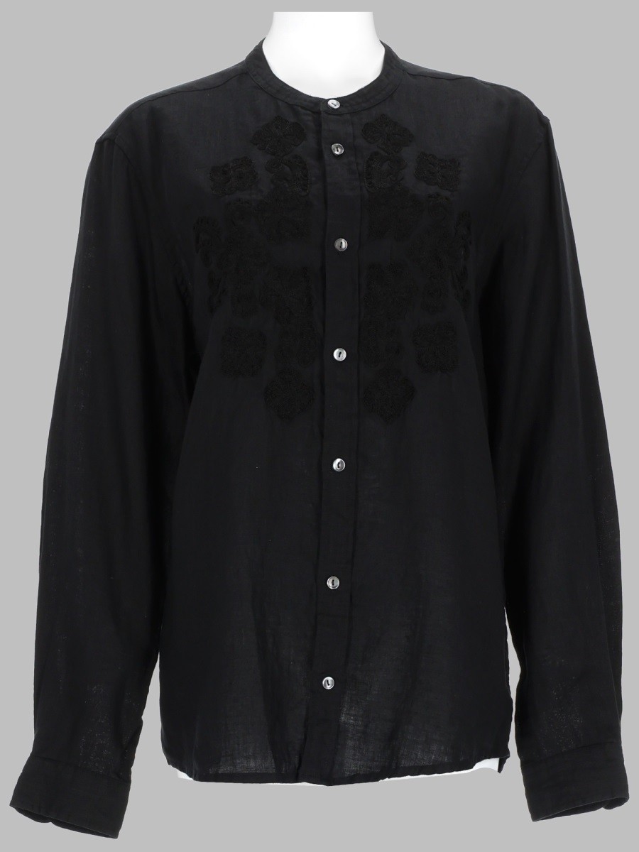 embroidered linen shirt