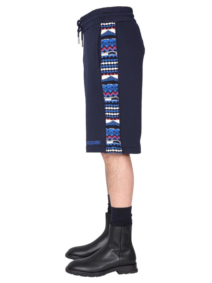 Missoni - EMBROIDERED LOGO AND JACQUARD INSERT BERMUDA - Image 3