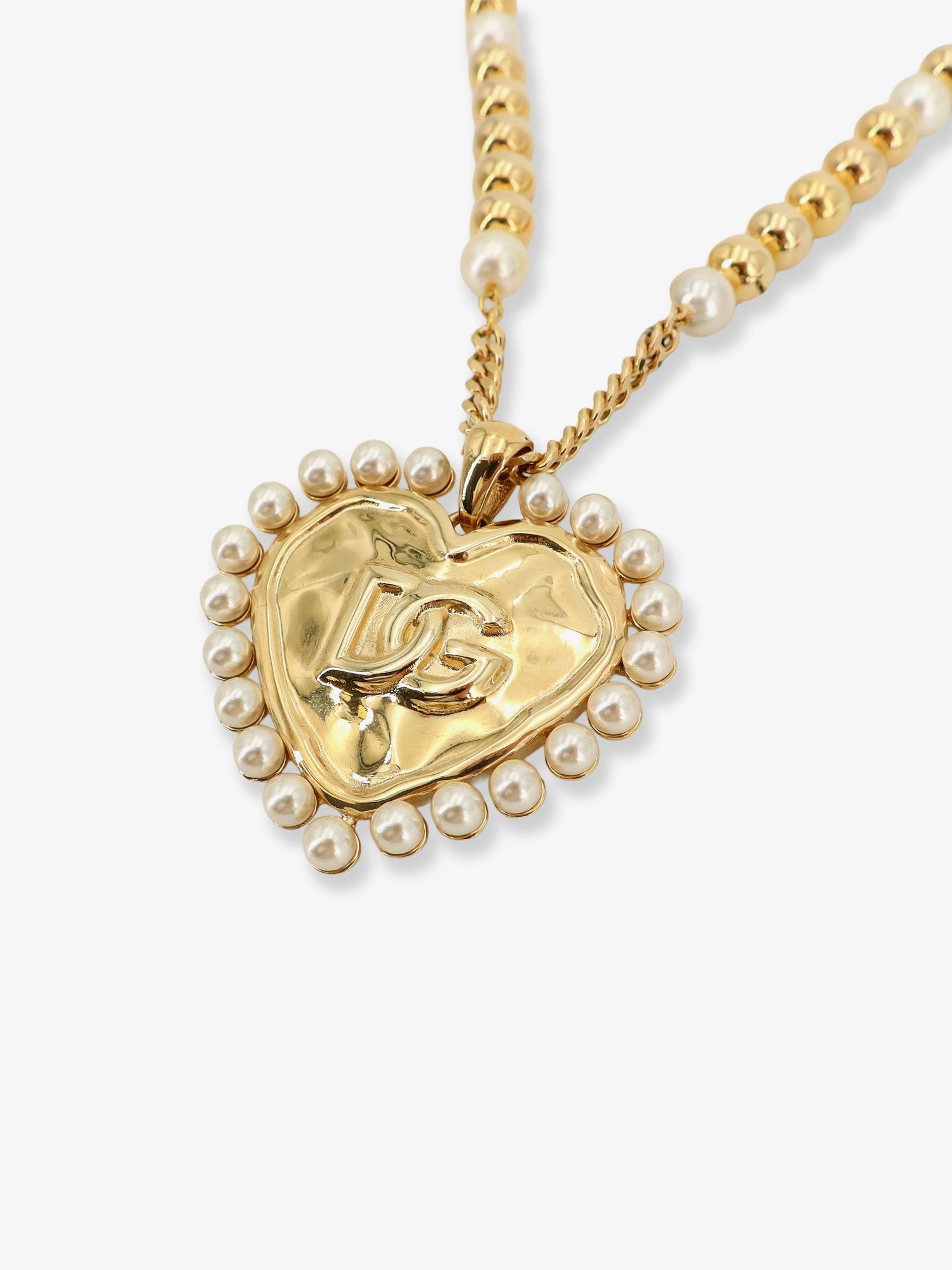 Everyday brass necklace with DG logo - Image 2