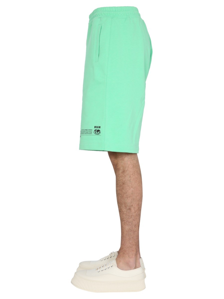 msgm FANTASTIC GREEN BERMUDA - Image 3