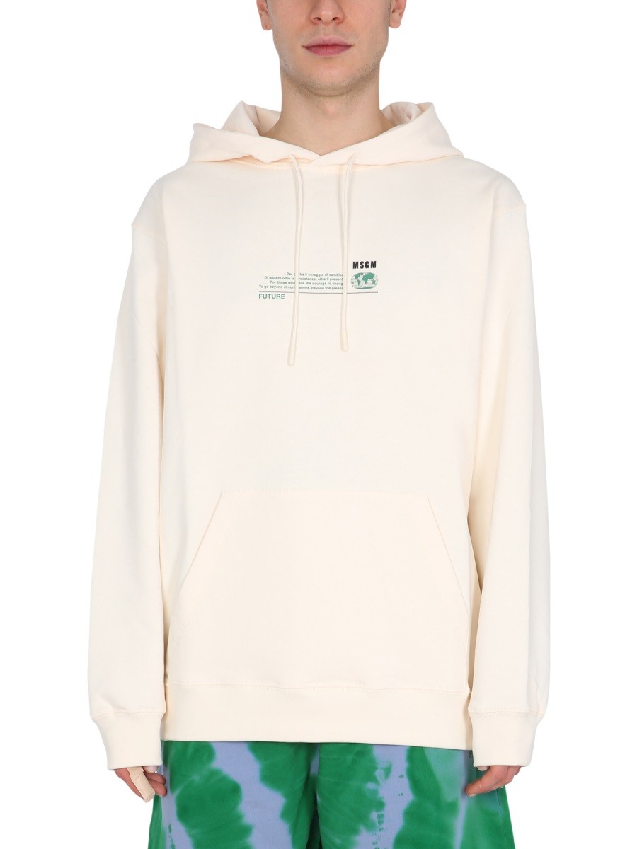 msgm FANTASTIC GREEN SWEATSHIRT