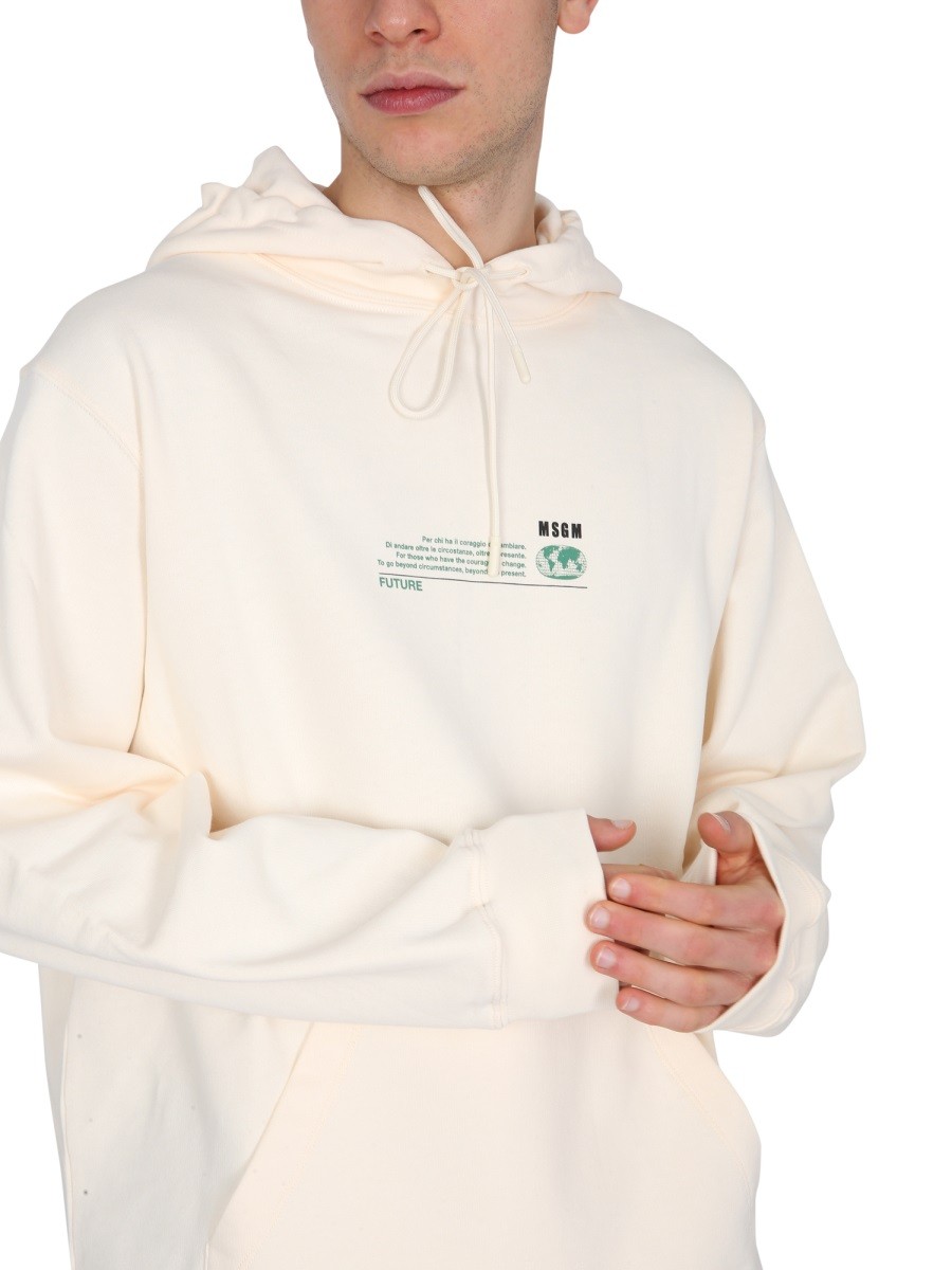 msgm FANTASTIC GREEN SWEATSHIRT - Image 4