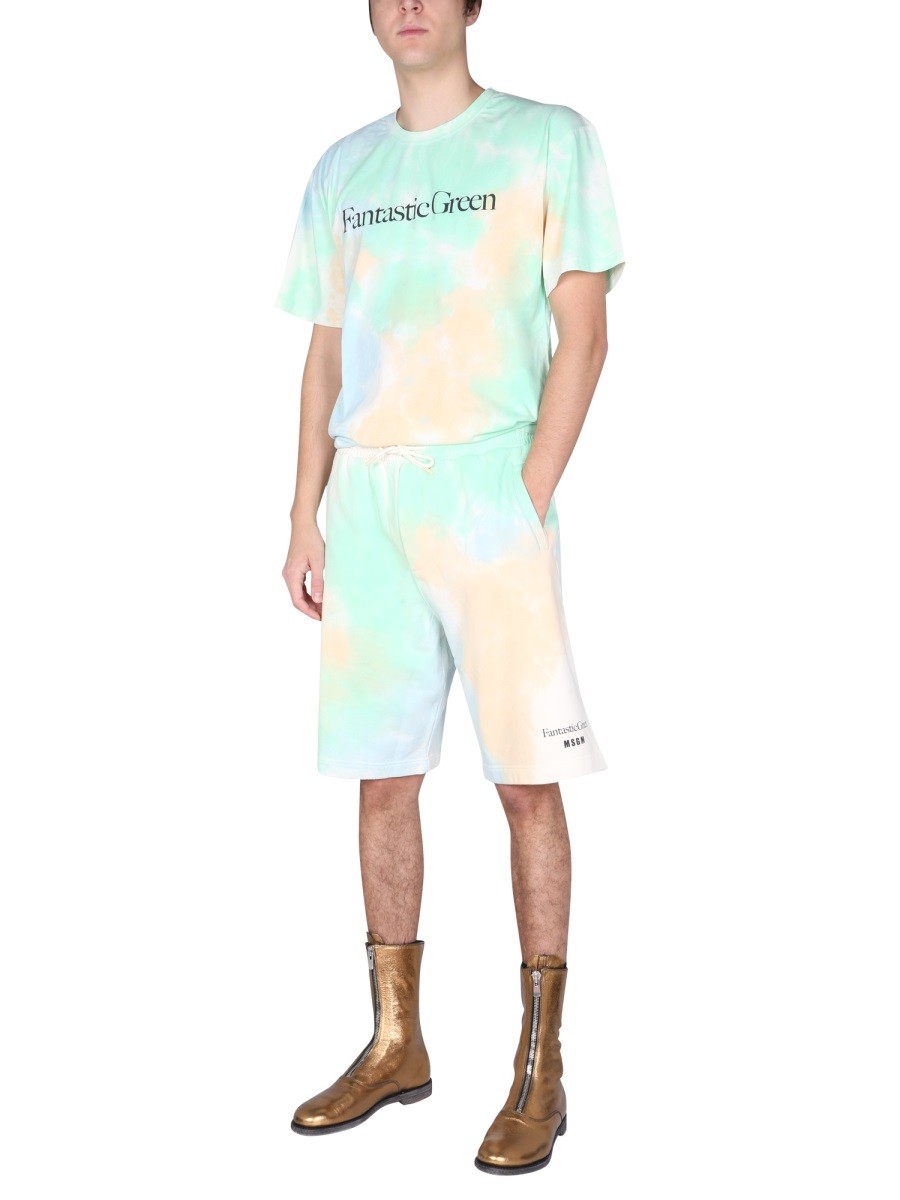 msgm - "FANTASTIC GREEN" T-SHIRT - Image 2