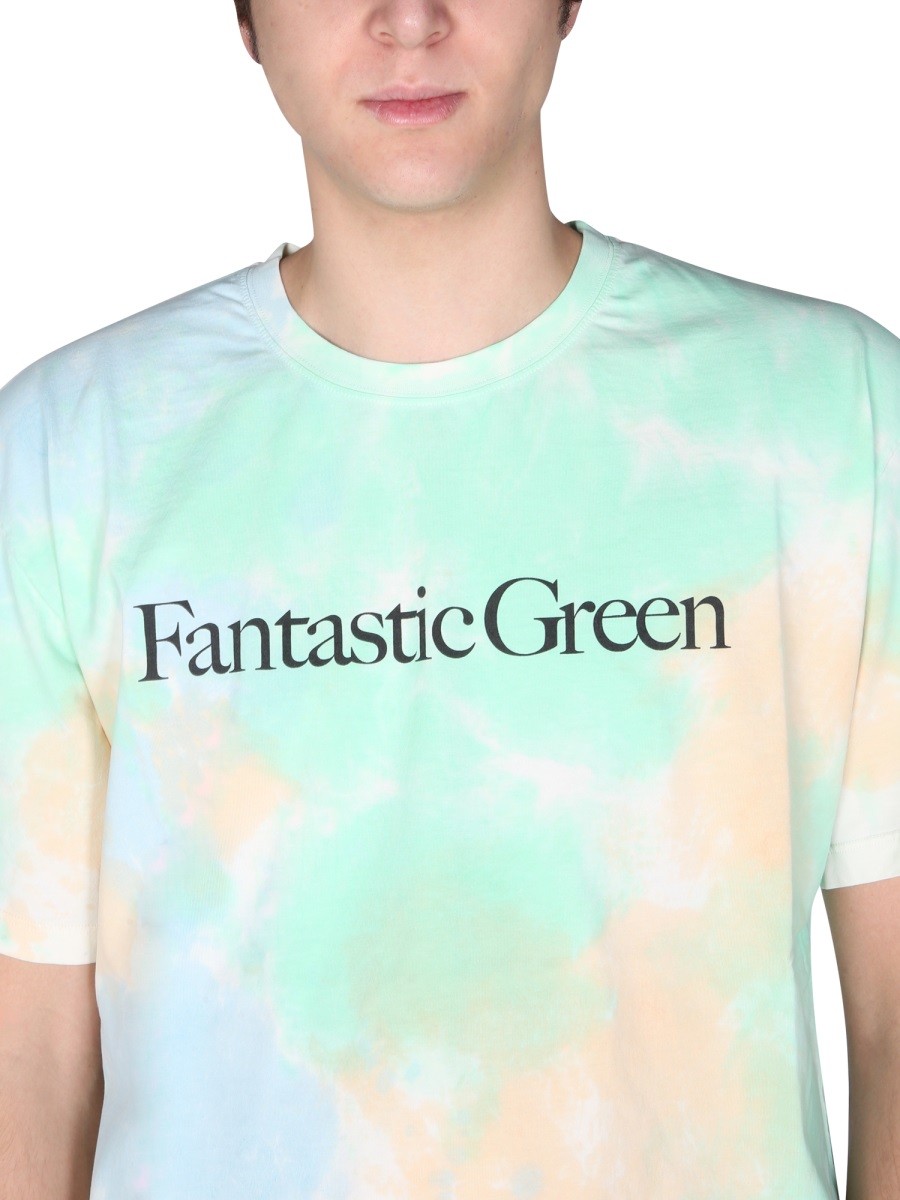msgm - "FANTASTIC GREEN" T-SHIRT - Image 4
