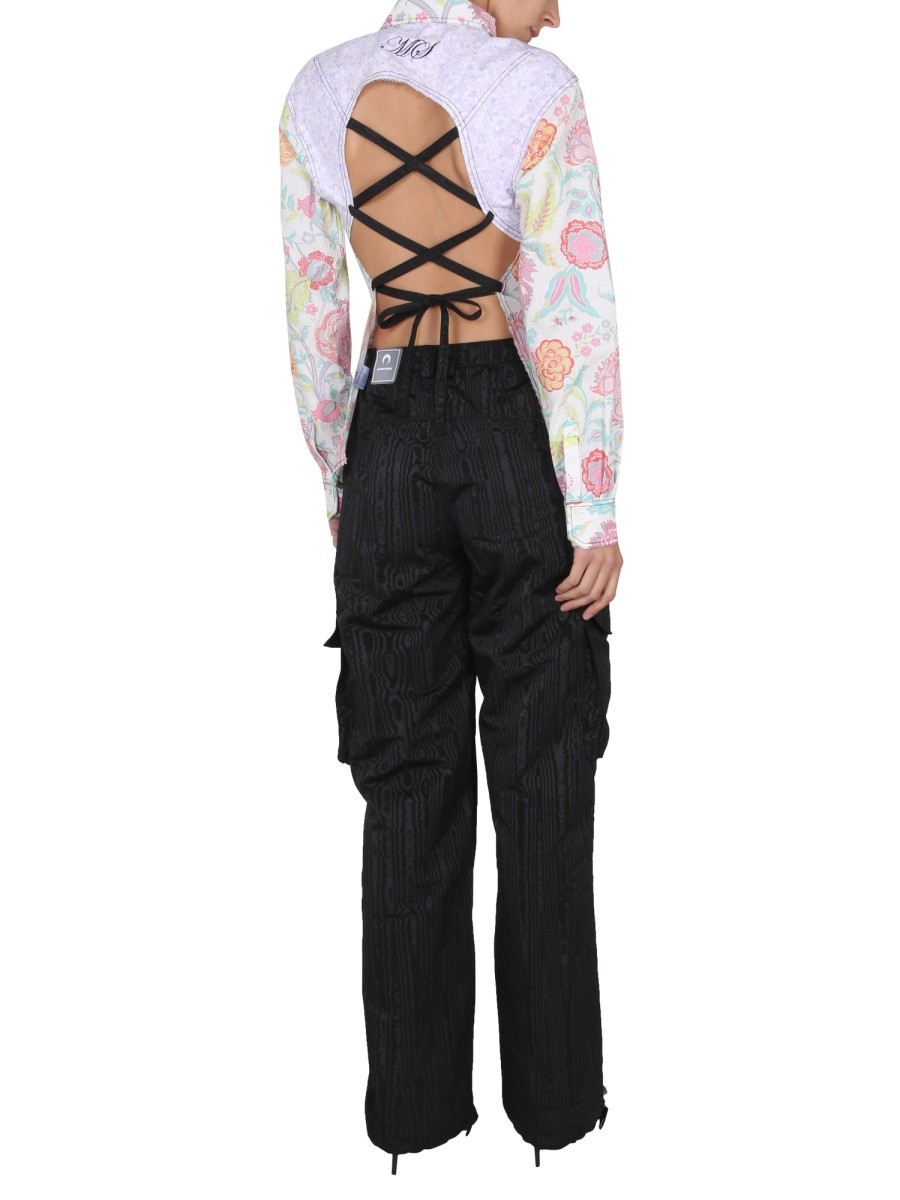 MARINE SERRE - FLORAL PRINT SHIRT - Image 2