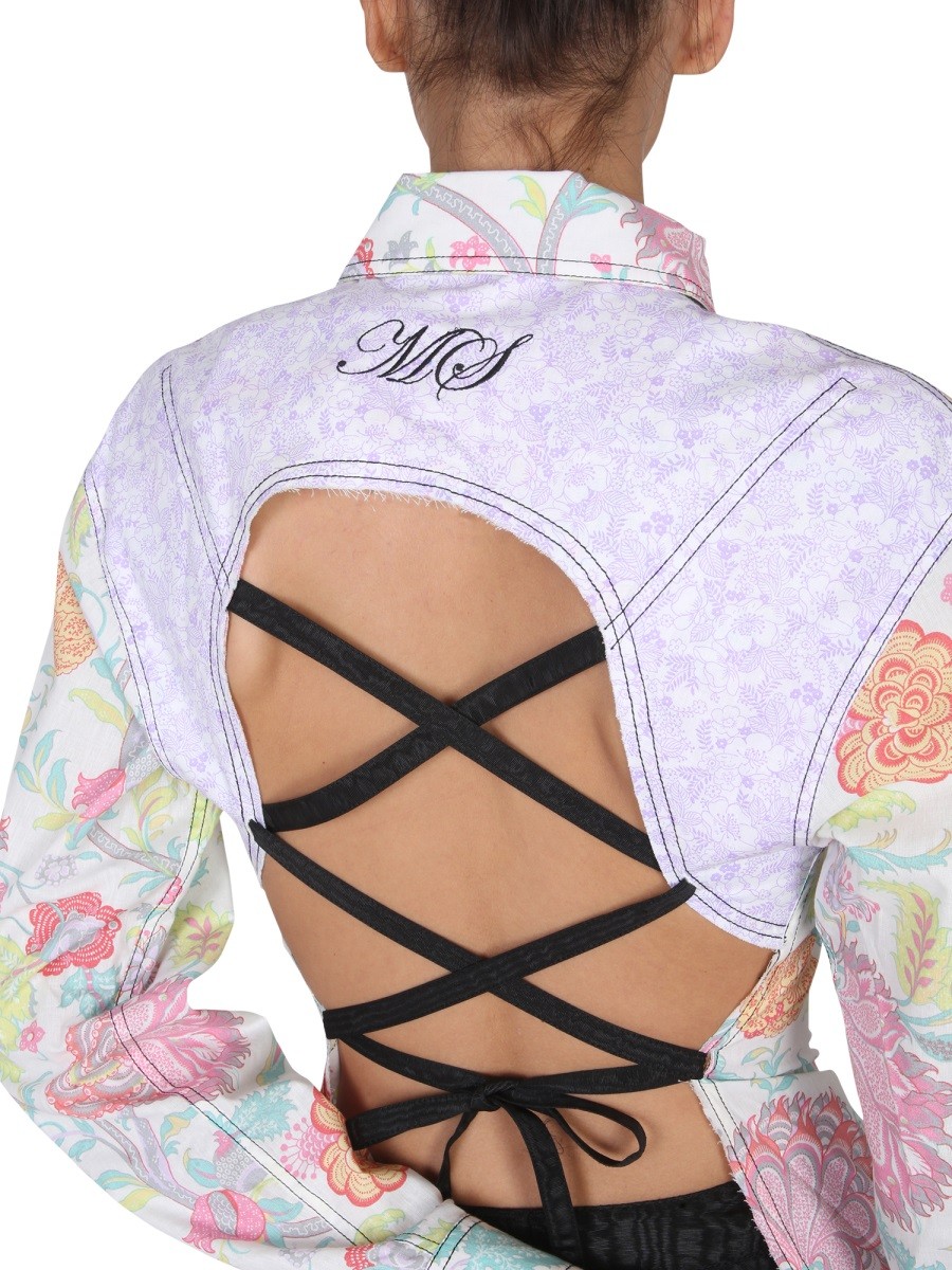 MARINE SERRE - FLORAL PRINT SHIRT - Image 4