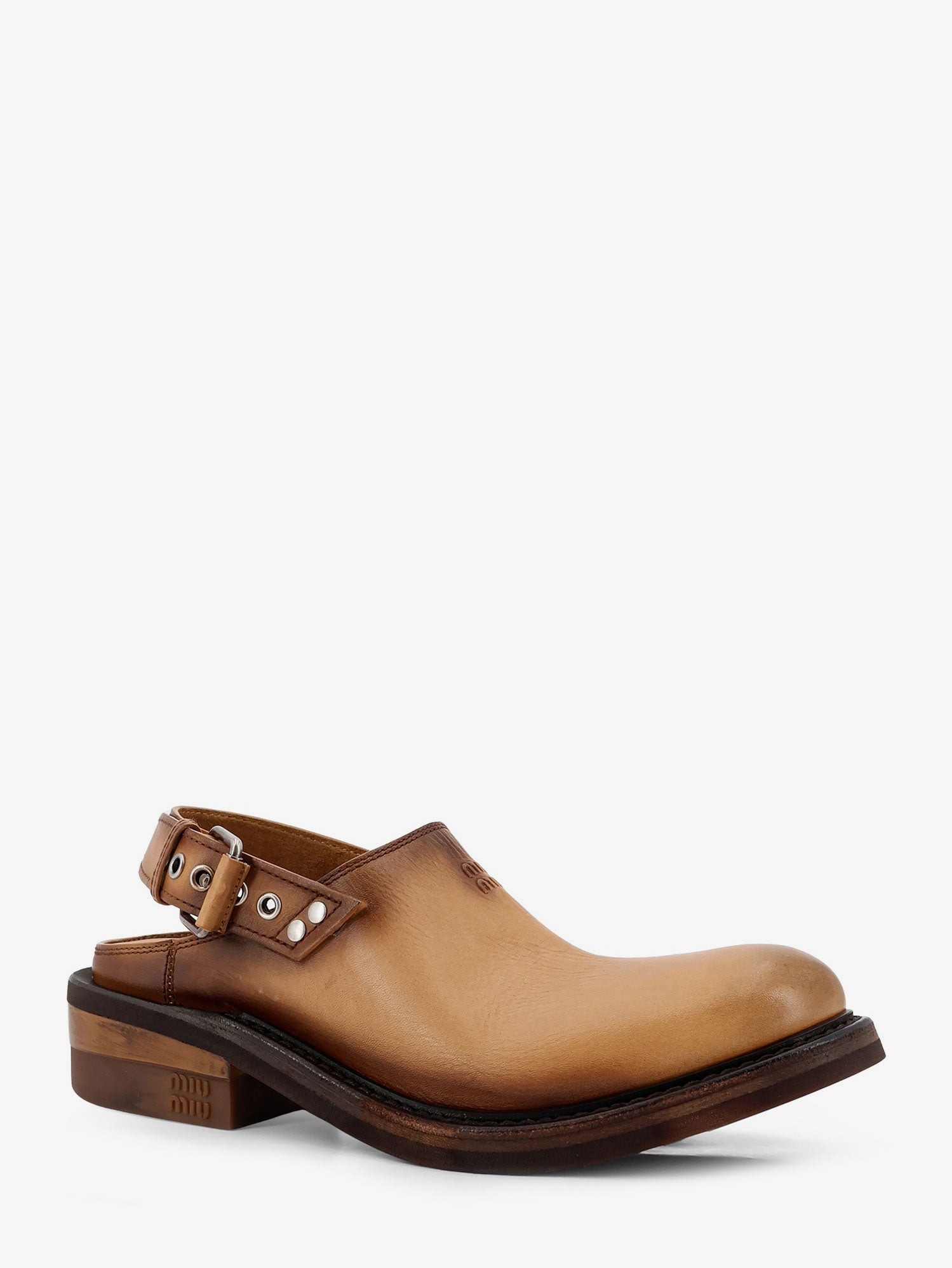 Foule Leather Sabot Sandals - Image 2