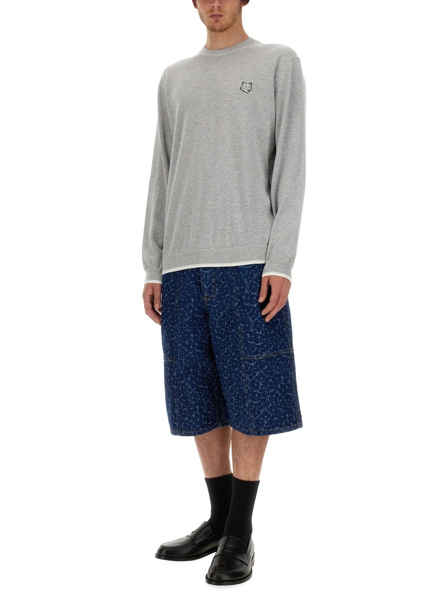 Maison Kitsune - "FOX HEAD" JERSEY - Image 2