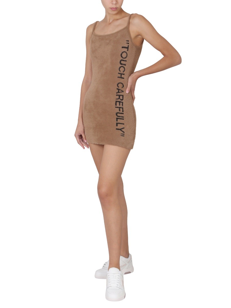 Off-white - FUZZY DRESS WITH LOGO - Image 2
