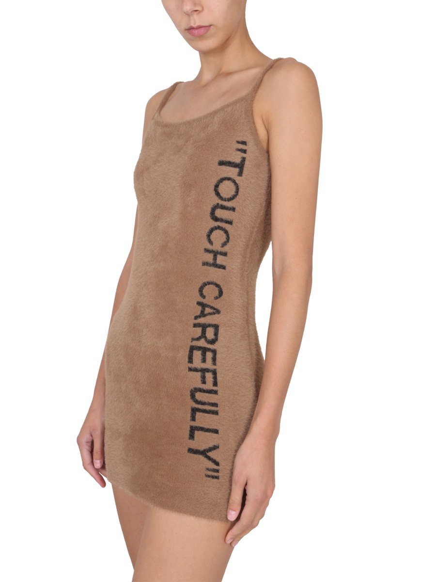 Off-white - FUZZY DRESS WITH LOGO - Image 4