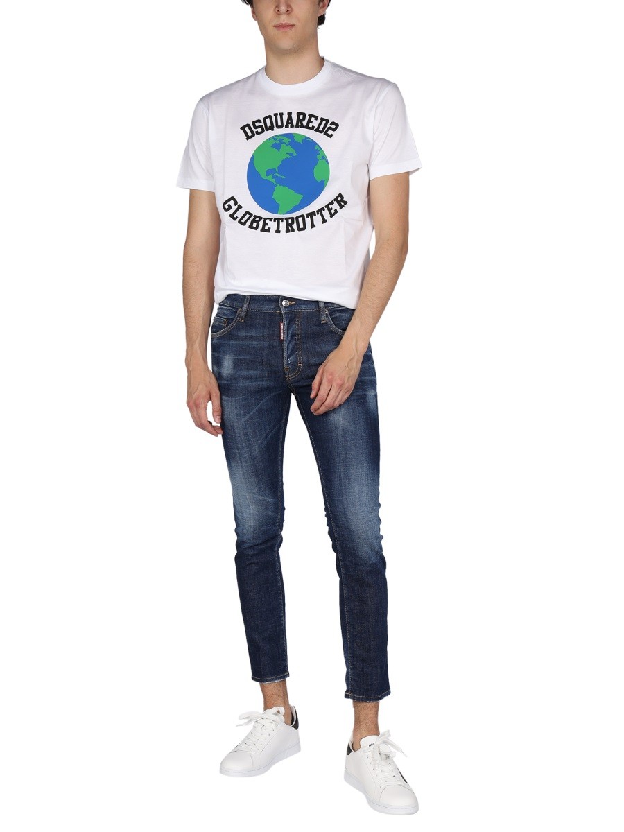Dsquared - "GLOBETROTTER" T-SHIRT WITH PRINT - Image 2