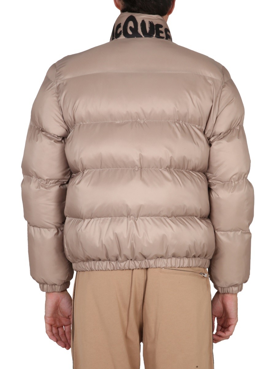 Alexander Mcqueen - GRAFFITI LOGO PRINT DOWN JACKET - Image 3