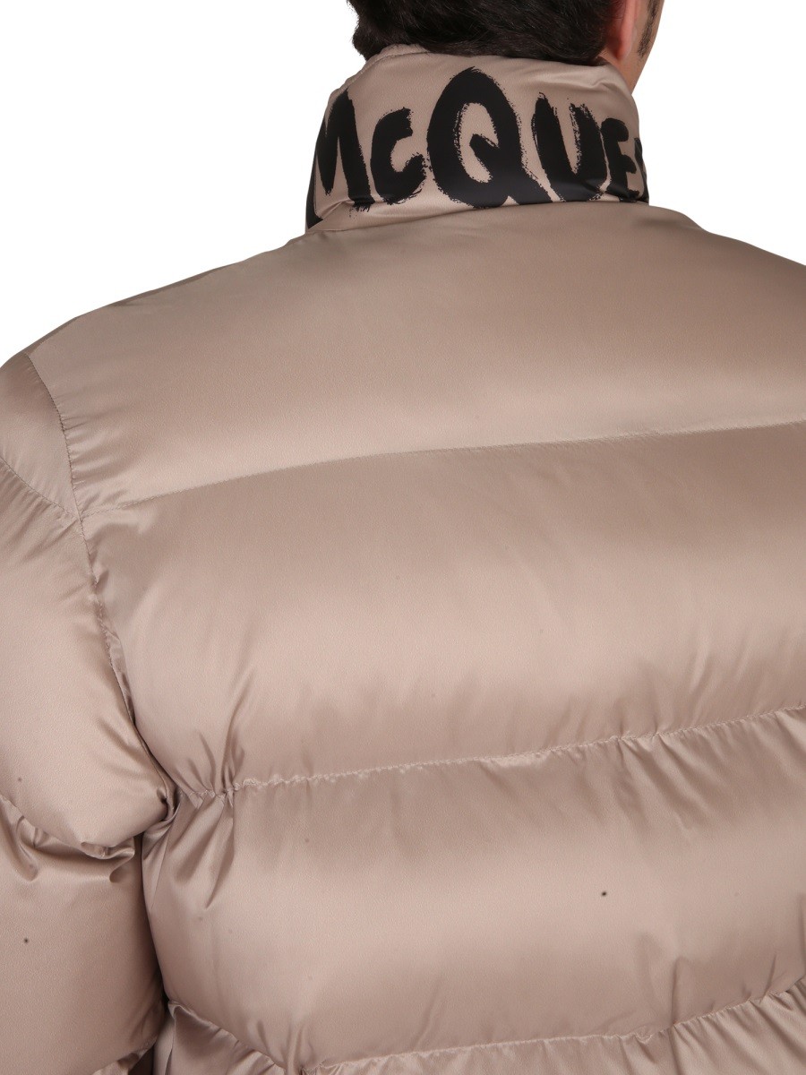 Alexander Mcqueen - GRAFFITI LOGO PRINT DOWN JACKET - Image 4