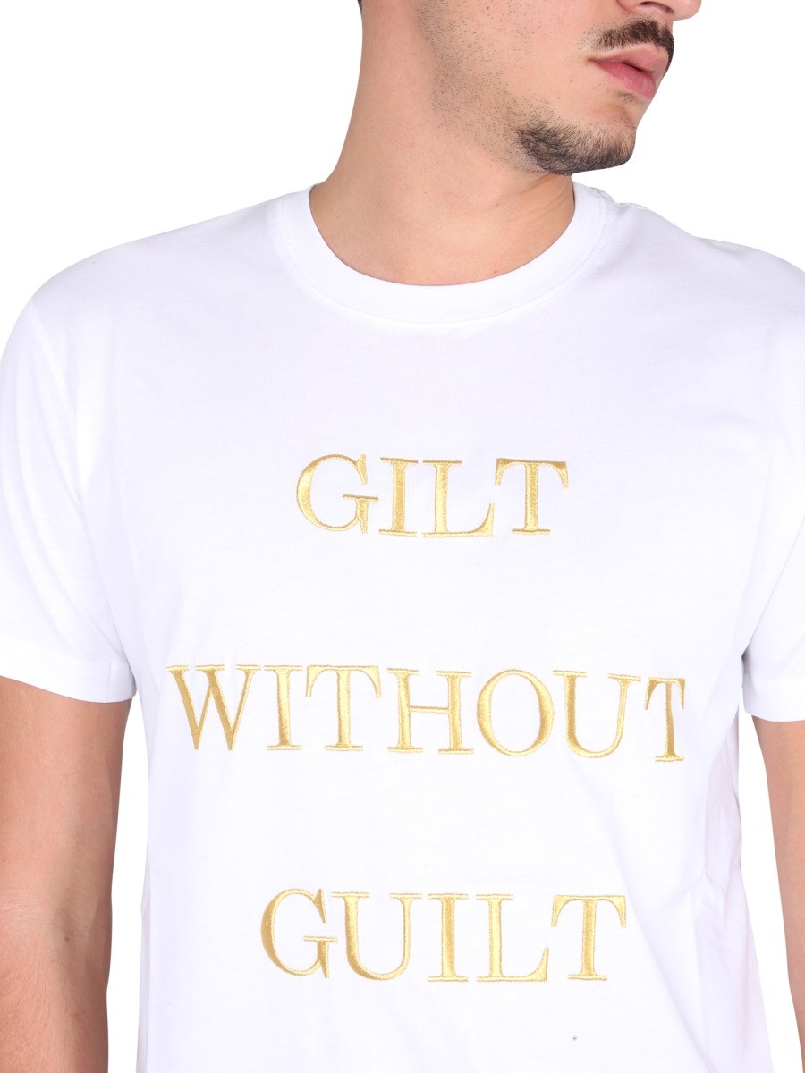 Moschino - "GUILT WITHOUT GUILT" T-SHIRT - Image 4