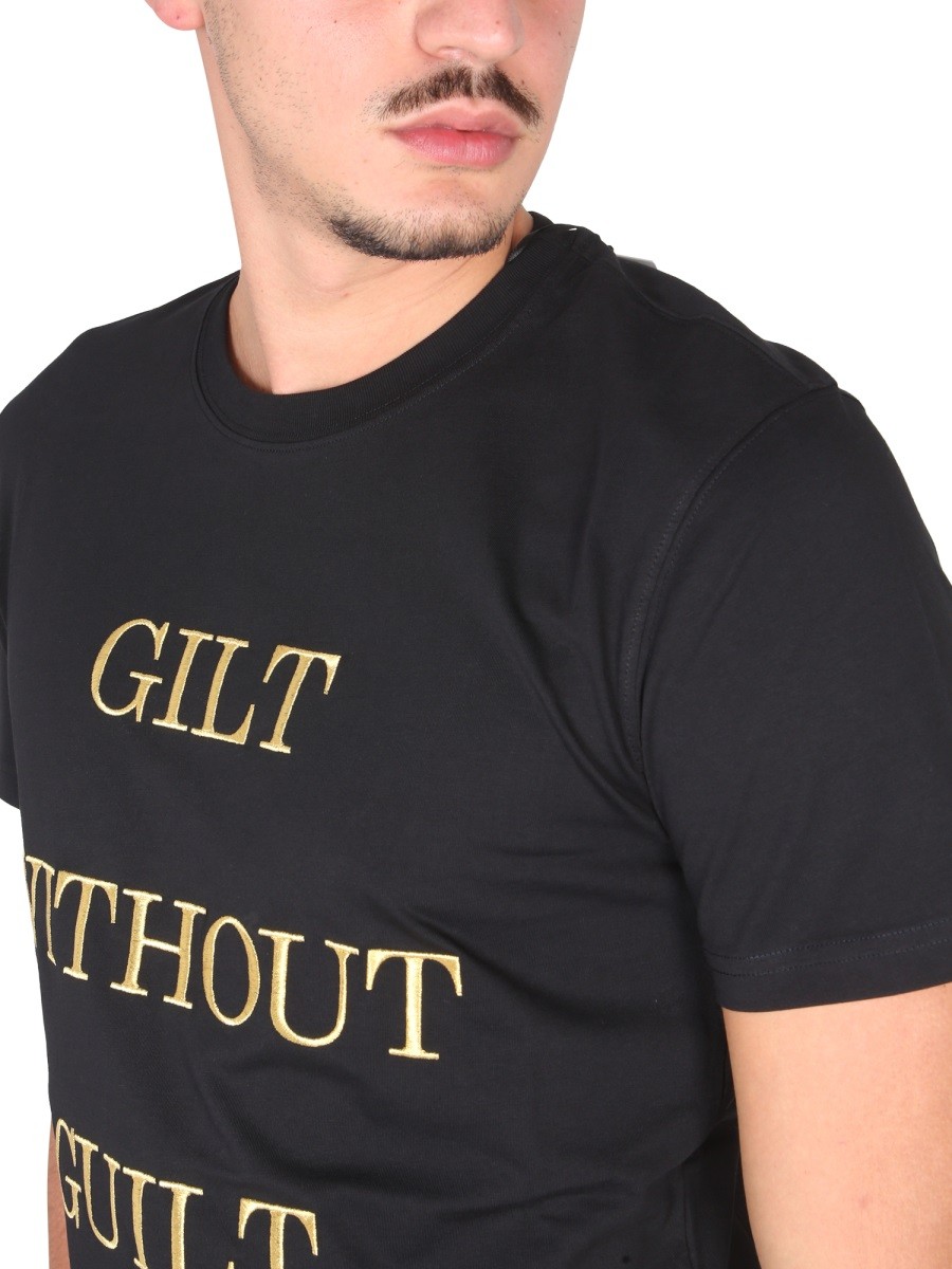 Moschino - "GUILT WITHOUT GUILT" T-SHIRT - Image 4