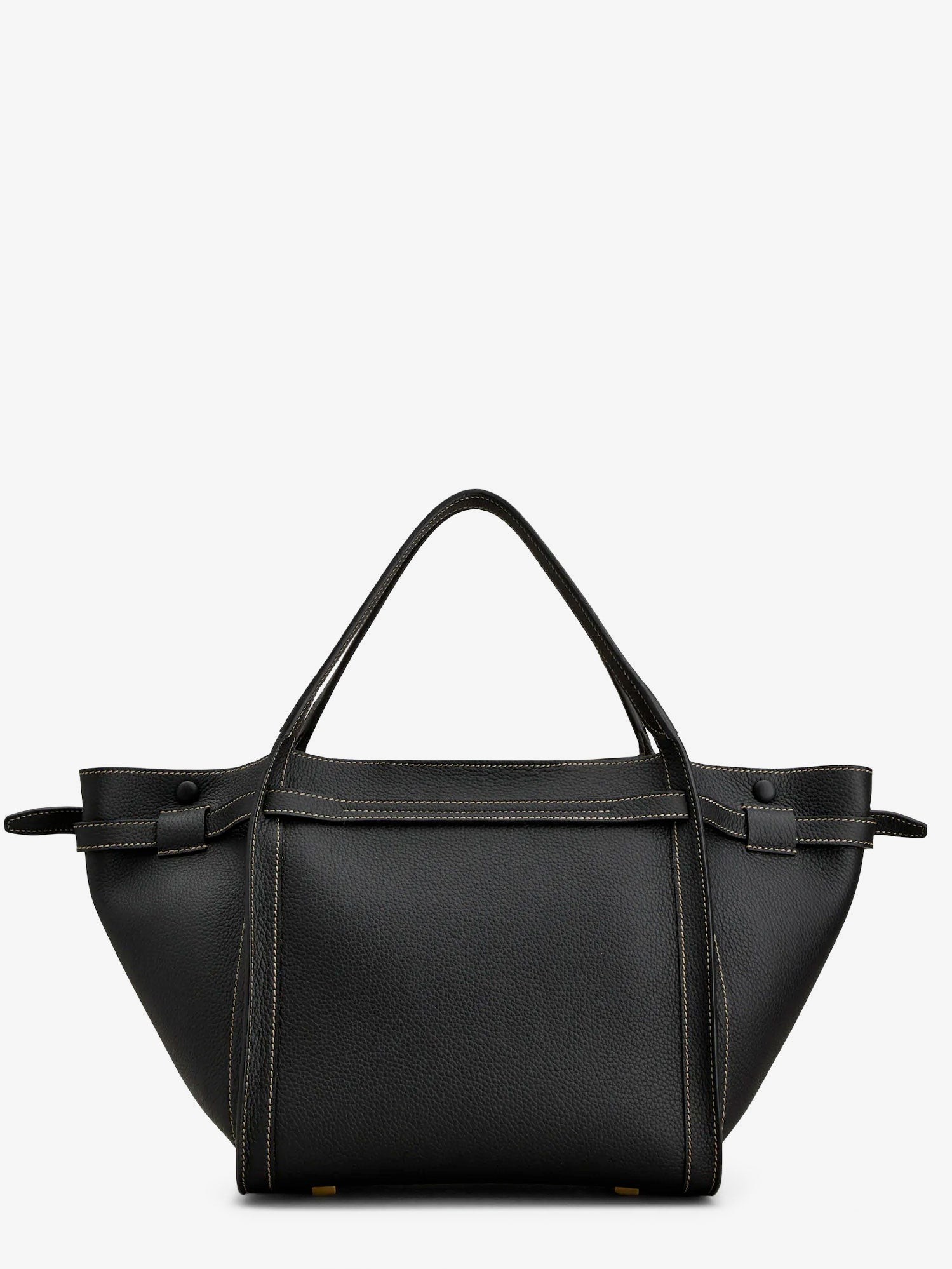 Hammered laeather tote bag - Image 2